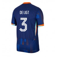 Camiseta Países Bajos Matthijs de Ligt #3 Segunda Equipación Replica Eurocopa 2024 mangas cortas